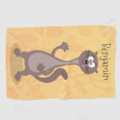 Serviette De Golf Drôle dessin animé en toile (Horizontal)