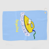 Serviette De Golf Drôle dessin animé linge de fer (Horizontal)