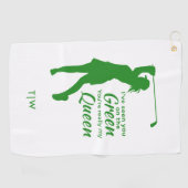 Serviette De Golf Drôle Devis de Golf Female Tu es ma reine (Horizontal)
