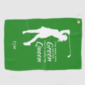 Serviette De Golf Drôle Devis de golf féminin Vous êtes ma reine (Horizontal)