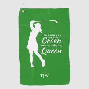Serviette De Golf Drôle Devis de golf féminin Vous êtes ma reine