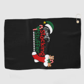 Serviette De Golf Drôle Expert Stocker Stuffer Noël (Horizontal)