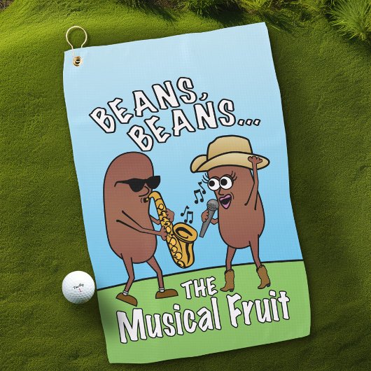 Serviette De Golf Drôle Fête des pères Bean Fart Plaisanter