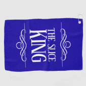 Serviette De Golf Drôle Le Roi De Tranches (Horizontal)
