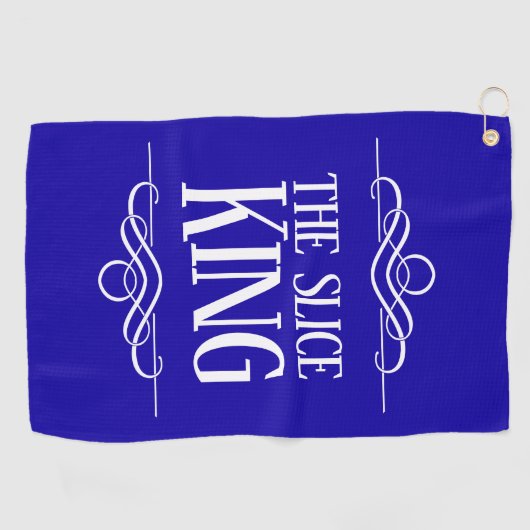 Serviette De Golf Drôle Le Roi De Tranches (Horizontal)