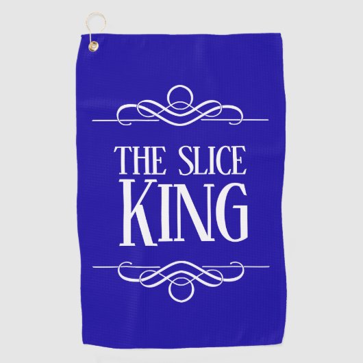Serviette De Golf Drôle Le Roi De Tranches (Devant)