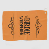 Serviette De Golf Drôle Le Whisperer Birdie (Horizontal)