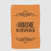 Serviette De Golf Drôle Le Whisperer Birdie (Devant)