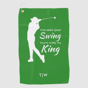 Serviette De Golf Drôle Male Golf Citation J'ai vu votre voile