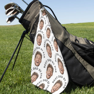 Serviette De Golf Drôle Meilleur papa par Par motif de visage person