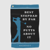 Serviette De Golf Drôle Meilleur Stepdad Par Part - Pas De Puttes À  (Devant)