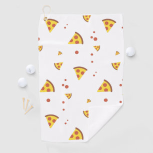 Serviette De Golf Drôle Motif Minimaliste de Pizza Pepperoni Rétro