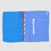 Serviette De Golf Drôle pélicans rameurs dessin animé (Horizontal)