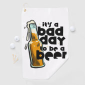 Serviette de golf drôle pour la bière C'est une ma (En situation)