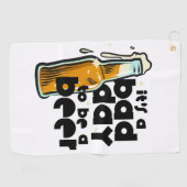 Serviette de golf drôle pour la bière C'est une ma (Horizontal)