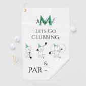Serviette de golf drôle pour la fête des pères (En situation)