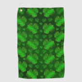 Serviette De Golf drôle, rire, shamrock, vert, Jour de la Saint Patr (Devant)