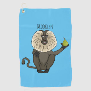 Serviette De Golf Drôle singe-singe macaque à queue de lion