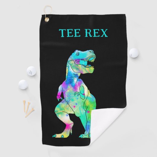 Serviette De Golf Drôle Tee Rex Dinosaur Papa plaisanter (En situation)