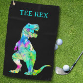 Serviette De Golf Drôle Tee Rex Dinosaur Papa plaisanter