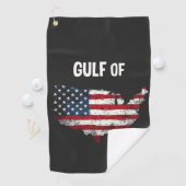 Serviette De Golf Drôle Trump USA Carte Drapeau (En situation)