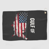 Serviette De Golf Drôle Trump USA Carte Drapeau (Horizontal)