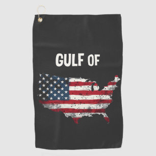Serviette De Golf Drôle Trump USA Carte Drapeau