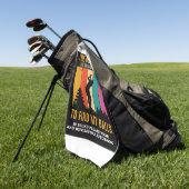 Serviette De Golf Drôle Vieux Balls De Golf Perdus Dit Nom (Vert)