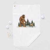 Serviette De Golf Drôle Whippet Bigfoot Chien Marcher Chien Maman Pa