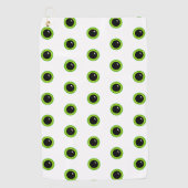 Serviette De Golf Drôles de jolis yeux verts (Devant)