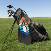 Serviette De Golf Drummer Retro Vintage (Vert)