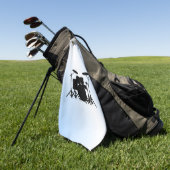 Serviette De Golf Drums Musique Design bleu (Vert)
