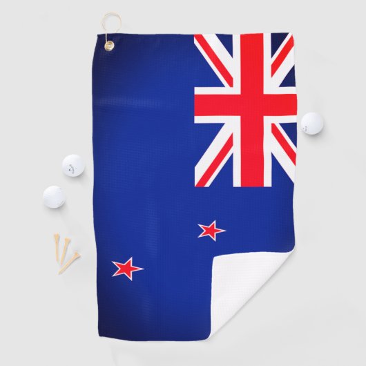 Serviette de golf du drapeau néo-zélandais (En situation)