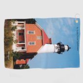 Serviette de golf du phare d'Au Sable Point (Horizontal)