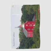 Serviette de golf du phare de Marquette Harbor (Devant)