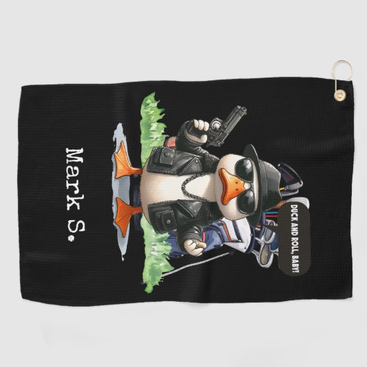 Serviette De Golf Duck Funny Face (Horizontal)