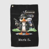 Serviette De Golf Duck Funny Face (Devant)