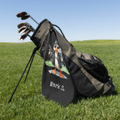 Serviette De Golf Duck Funny Face (Vert)