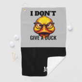 Serviette De Golf Duck Funny Face (En situation)