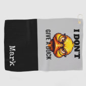 Serviette De Golf Duck Funny Face (Horizontal)