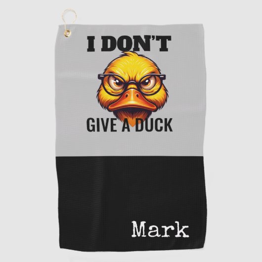 Serviette De Golf Duck Funny Face (Devant)