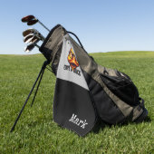 Serviette De Golf Duck Funny Face (Vert)