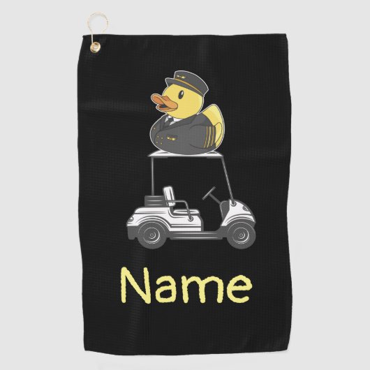 Serviette De Golf Duck Pilot Aviation Industry avec voiturette de go (Devant)