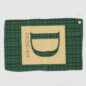 Serviette De Golf Duncan Tartan Monogramme D (Horizontal)