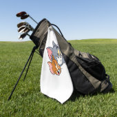 Serviette De Golf Duo de dessin animé drôle (Vert)