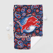 Serviette De Golf Durant Lions Golf - Paisley Blue Floral (En situation)
