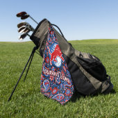 Serviette De Golf Durant Lions Golf - Paisley Blue Floral (Vert)
