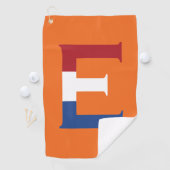 Serviette De Golf E Monogramme superposé sur le drapeau NLD ou sur l (En situation)