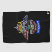 Serviette De Golf Eagle Customisé du 75e régiment de Rangers (Horizontal)