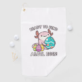 Serviette De Golf Easter Axolotl Ready To Find Alotl Eggs Hunt Boys  (En situation)